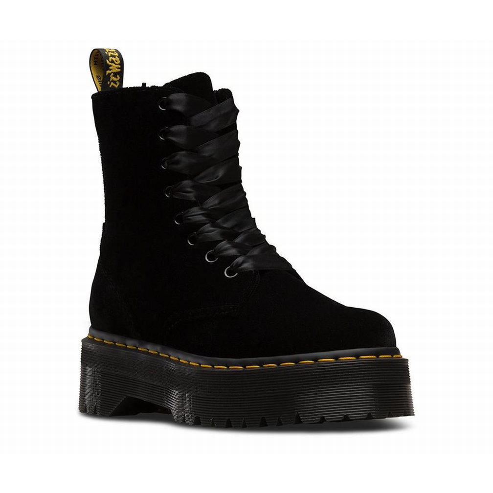 Botas Dr Martens Mexico Botas Plataforma Dr Martens Jadon Velvet